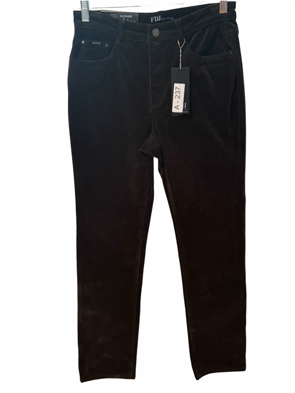 FDJ French Dressing Jeans Suzanne Brown Corduroy Straight Leg Pants Size 6 NWT